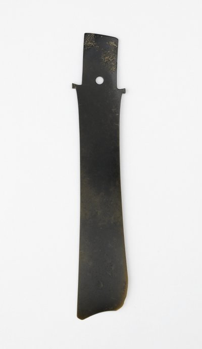 Scalpello biforcuto (zhang), Cultura Qijia, c.2500-2000 a.C. da Neolithic Period Chinese School