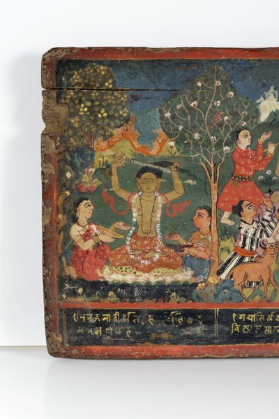 (dettaglio) da una copertina di manoscritto buddhista da Nepalese School