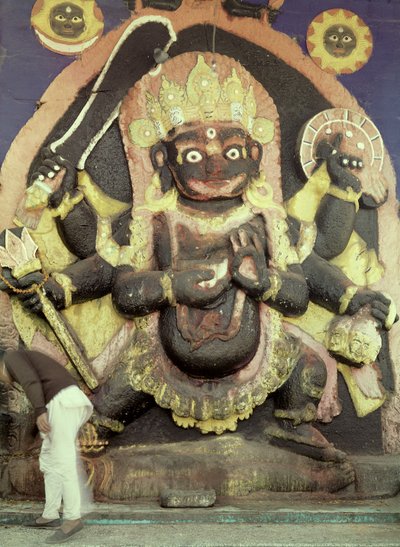Rilievo di Kali in Durbar Square da Nepalese School
