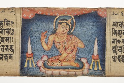 Bodhisattva seduto, dal Gandavyuha da Nepalese School