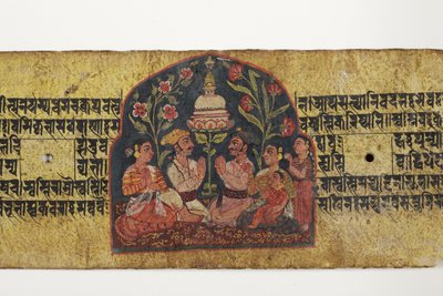 Adorazione di uno stupa, 1659 da Nepalese School