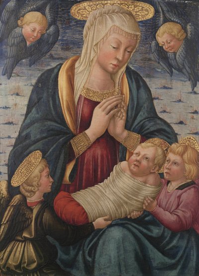 Vergine e bambino con angeli da Neri de Bicci