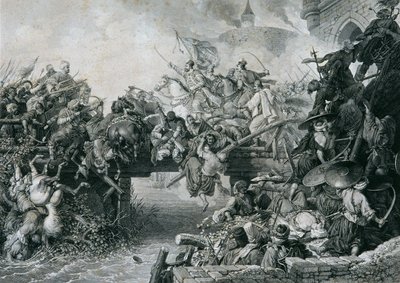 Sortita di Zrinyi dalla fortezza di Szigetvár da Leopold Blonder
