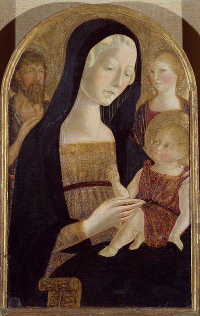 Madonna con Bambino e i Santi Giovanni Battista e Maria Maddalena da Neroccio di (1447 1500) Landi