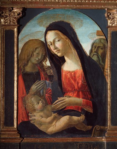 Vergine con bambino e santi Giovanni Battista e Andrea Apostolo da Neroccio di  Landi