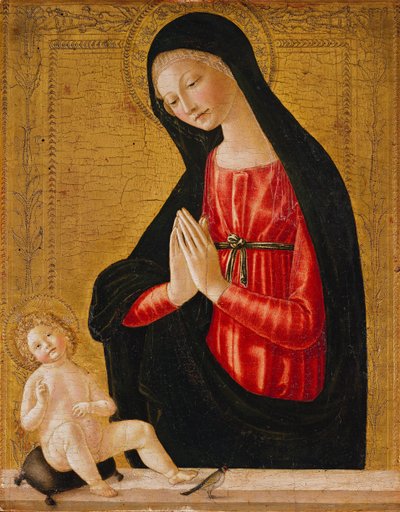 La Madonna che adora il Bambino da Neroccio di Landi