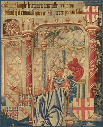 La visione del centurione Cornelio da Netherlandish 15th Century