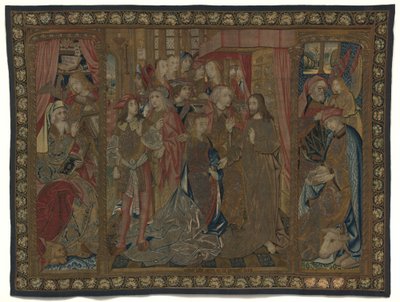 Cristo e la donna adultera da Netherlandish 16th Century