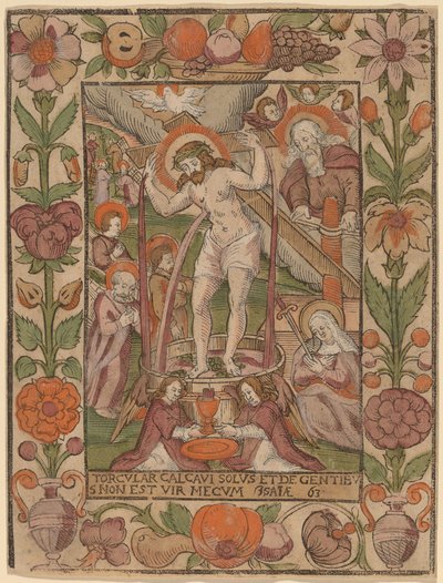 Cristo nel torchio da Netherlandish 16th Century