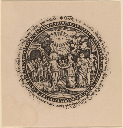 Cristo trionfante con profeti e santi da Netherlandish 16th Century