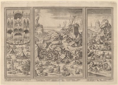 Il trittico del Giudizio Universale da Netherlandish 16th Century after Hieronymus Bosch, Hieronymus Cock