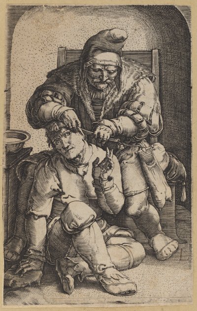 Il Chirurgo [copia inversa] da Netherlandish 16th Century, after Lucas van Leyden