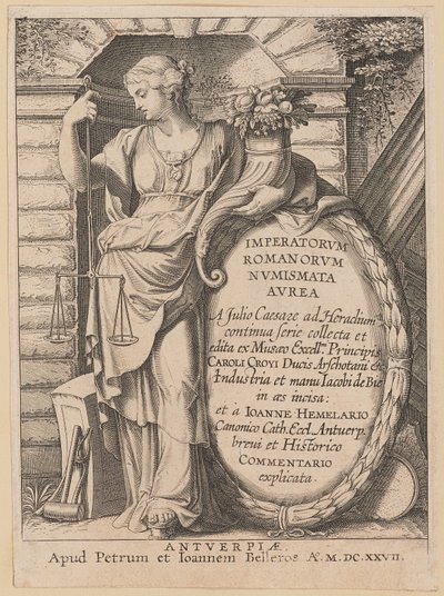 Pagina del titolo per Imperatorvm Romanorvm Nvmismata Avrea da Netherlandish 17th Century after Sir Peter Paul Rubens