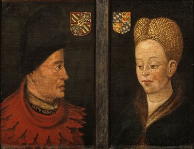 Ritratti di Giovanni Senza Paura e Margherita di Baviera, 16° secolo da Netherlandish Master