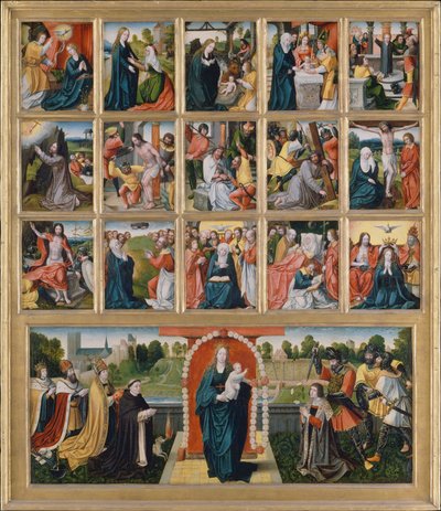 I quindici misteri e la Vergine del Rosario da Netherlandish Painter