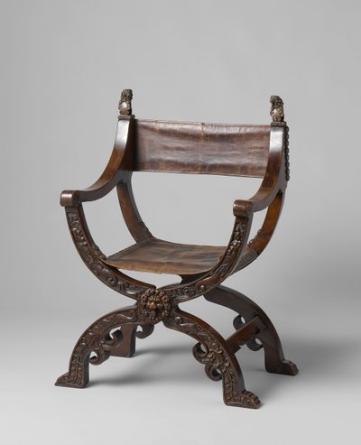 Sedia pieghevole, c.1620-50 da Netherlandish School