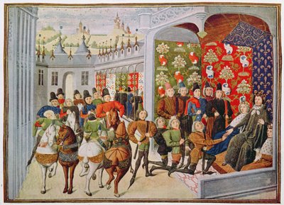 Re Carlo VI di Francia riceve gli inviati inglesi, da 