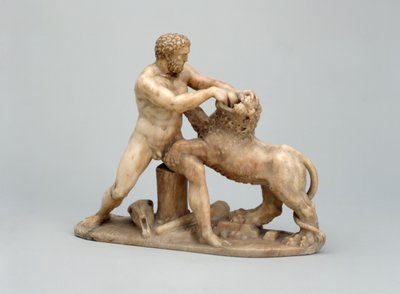 Ercole che lotta con il Leone Nemeo da Netherlandish School