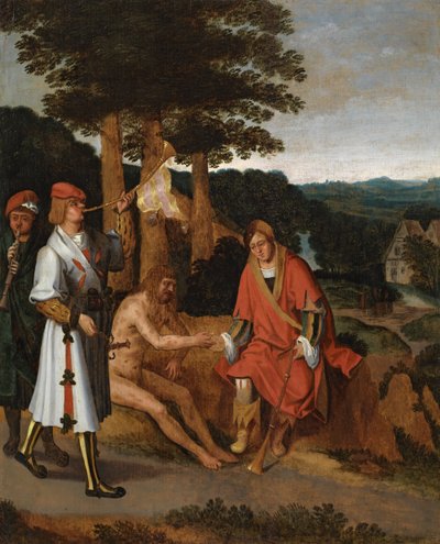 Giobbe e i suoi consolatori, c.1530-40 da Netherlandish School