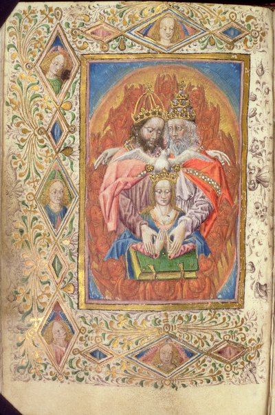 La Trinità con la Vergine, dalle Ore della Saggezza Eterna, c.1470-80 da Netherlandish School