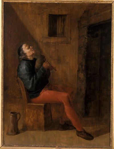 Vecchio suonatore di cornamusa da Netherlandish School