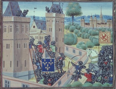 La cattura del castello di Wark da parte dei francesi e degli scozzesi, da Libro II di 