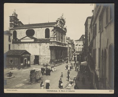 Esterno di Santa Maria Zobenigo a Venezia da Neue Photographische Gesellschaft