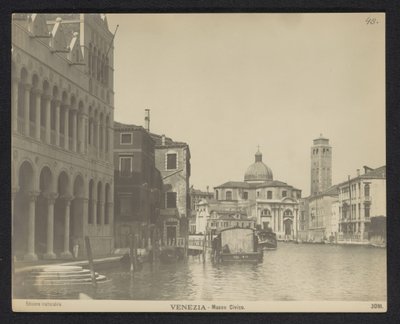 Facciata del Fondaco dei Turchi a Venezia da Neue Photographische Gesellschaft