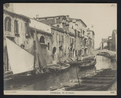 Veduta del Rio del Camello a Venezia da Neue Photographische Gesellschaft