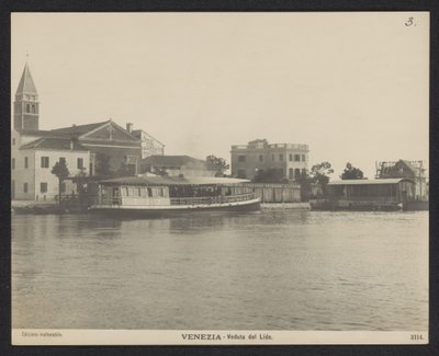 Veduta del porto del Lido da Neue Photographische Gesellschaft