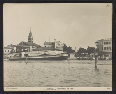 Vista del molo del Lido da Neue Photographische Gesellschaft