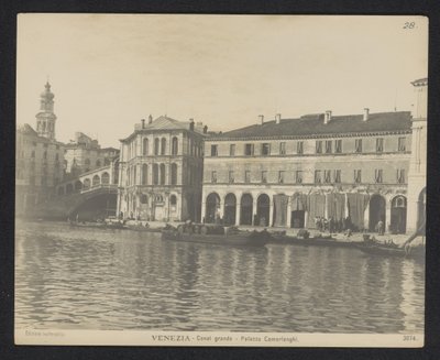 Veduta del Palazzo dei Camerlenghi a Venezia da Neue Photographische Gesellschaft