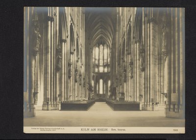 Interno della cattedrale di Colonia da Neue Photographische Gesellschaft