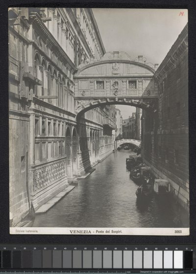 Ponte dei Sospiri a Venezia da Neue Photographische Gesellschaft