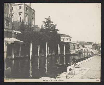 Rio dei Ognissanti a Venezia da Neue Photographische Gesellschaft