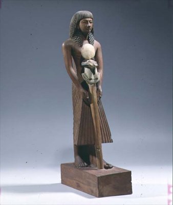 Portabandiera con uno Stendardo a Testa di Ariete da New Kingdom Egyptian