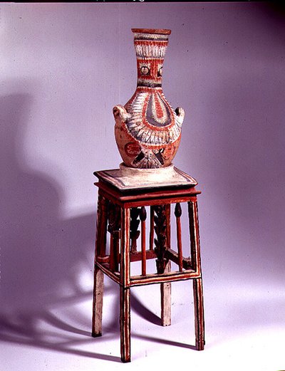 Vaso su uno Sgabello da New Kingdom Egyptian
