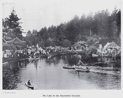 Nuova Plymouth, Nuova Zelanda: Il lago nei giardini ricreativi da New Zealand Photographer