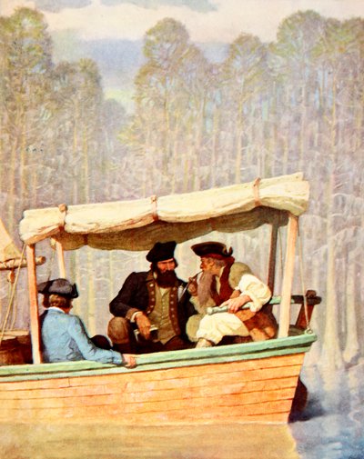 Capitano Flood a una riunione in un cutter da Newell Convers (after) Wyeth