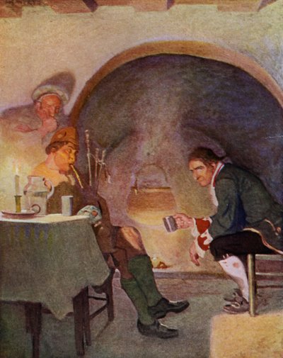 Illustrazione per Kidnapped di Robert Louis Stevenson da Newell Convers (after) Wyeth