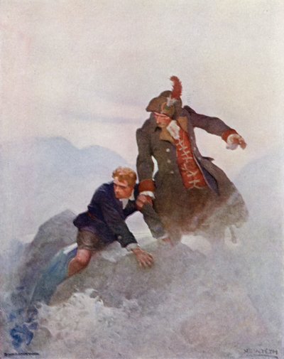 Illustrazione per Kidnapped di Robert Louis Stevenson da Newell Convers (after) Wyeth