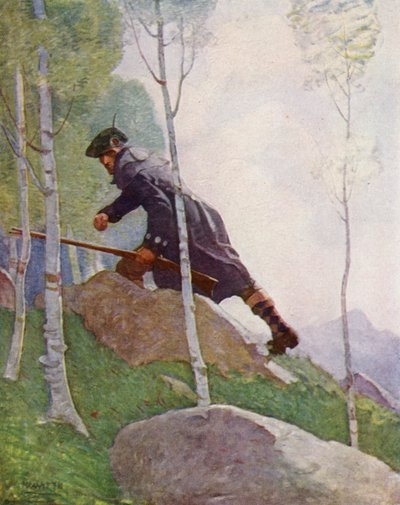 Illustrazione per Kidnapped di Robert Louis Stevenson da Newell Convers (after) Wyeth
