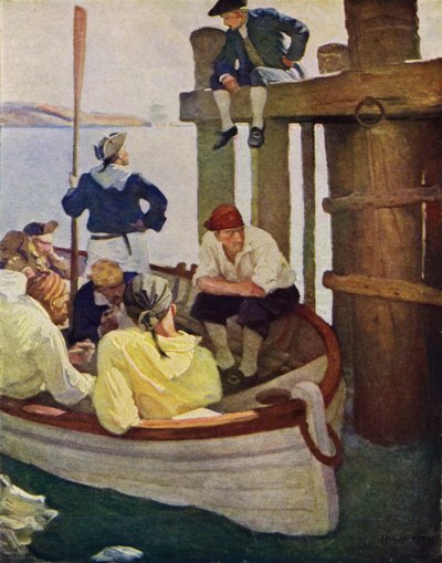 Illustrazione per Kidnapped di Robert Louis Stevenson da Newell Convers (after) Wyeth
