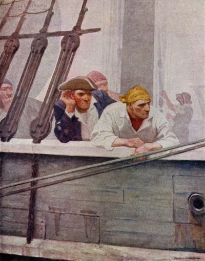 Illustrazione per Kidnapped di Robert Louis Stevenson da Newell Convers (after) Wyeth