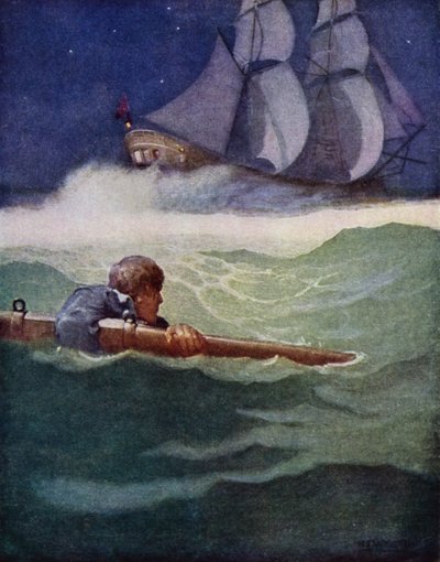 Illustrazione per Kidnapped di Robert Louis Stevenson da Newell Convers (after) Wyeth