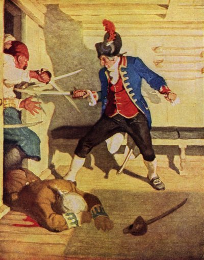 Illustrazione per Kidnapped di Robert Louis Stevenson da Newell Convers (after) Wyeth