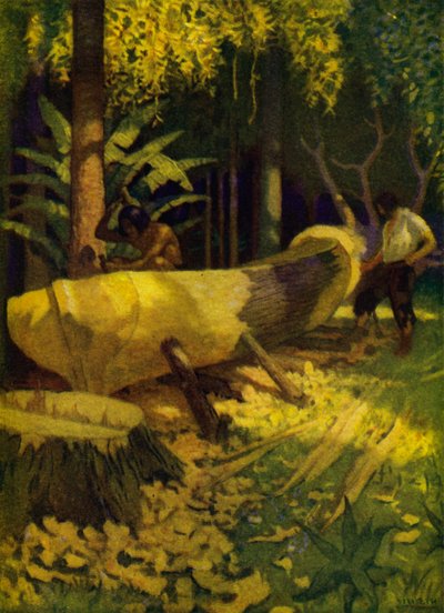Illustrazione per Robinson Crusoe da Newell Convers (after) Wyeth