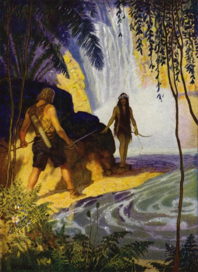 Illustrazione per Westward Ho! di Charles Kingsley da Newell Convers (after) Wyeth