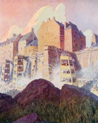 La battaglia del castello di Stirling da Newell Convers (after) Wyeth