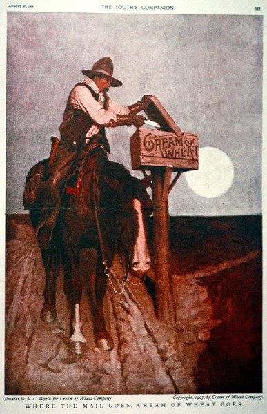 Pubblicità per la Cream of Wheat Company da Newell Convers Wyeth